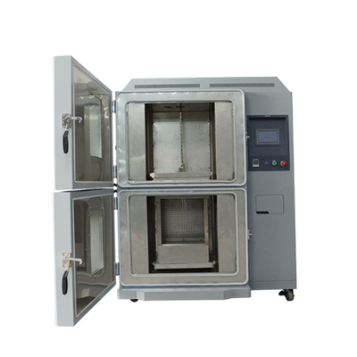 Good price 304 Ατσάλι Τεχνικός θάλαμος δοκιμής ταχείας θερμικής δόσης Δύο ζώνη IEC 60068-2-14 πρότυπο σε απευθείας σύνδεση